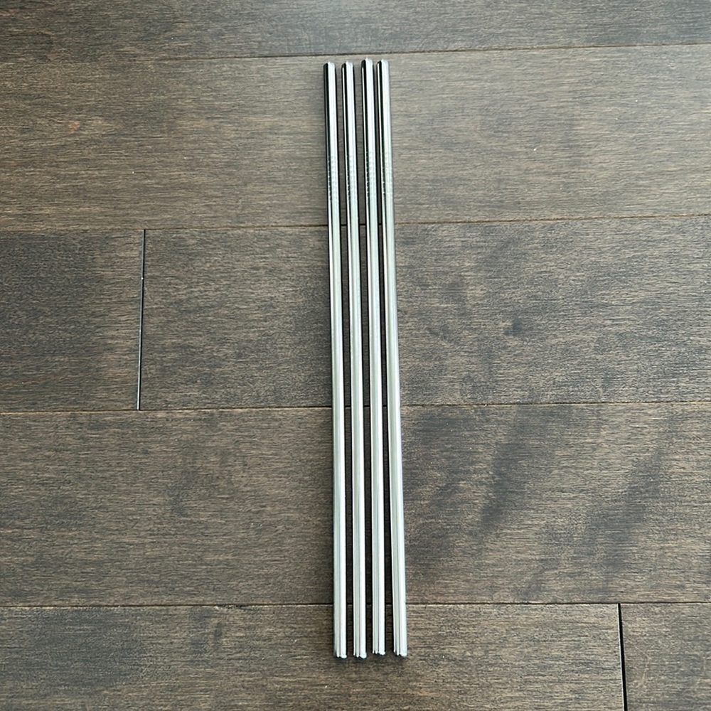 Stainless Steel Reusable Straw Set for Drinks, Eco Friendly, Kitchen Accessories